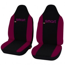 Coprisedili Smart fortwo - Seconda Serie W451 (2007-2015) - bicolore nero fucsia linea donna